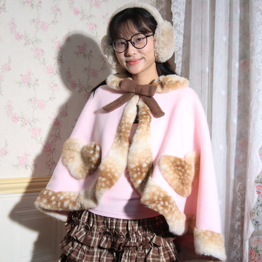 [Pre-order] Fawn Heart Poncho