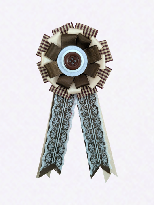 Mocha Button Rosette